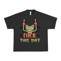 Pigment Black fuck this shit Urban Heavy Tee - MaliasSmallBusiness