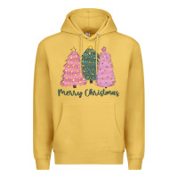 Antique Gold merry christmas trees Premium Hoodie - CowGirlArtShop