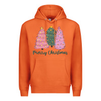 Carrot merry christmas trees Premium Hoodie - CowGirlArtShop