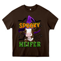 Chocolate Brown Spooky heifer halloween Heavy Core Tee - Artiststas