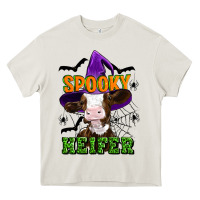 Cream Spooky heifer halloween Heavy Core Tee - Artiststas