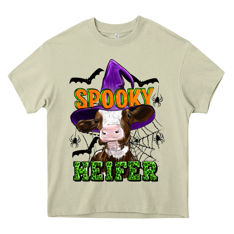 Spooky Heifer Halloween Heavy Core Tee by Artiststas | Teevron