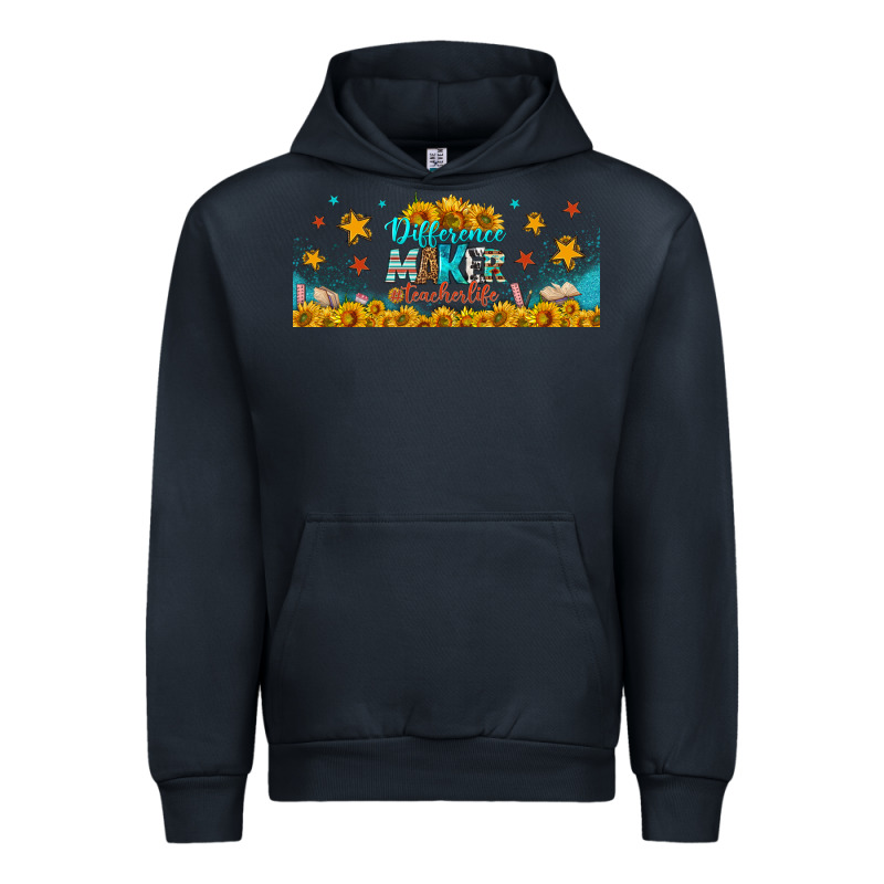 Difference Maker Teacher Life Libbey Glass Urban Hoodie by BundleAndBundleShop | Teevron
