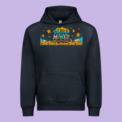 Difference Maker Teacher Life Libbey Glass Urban Hoodie Designed By Bundleandbundleshop
