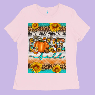 Love Fall Ladies Tee Designed By Artiststas
