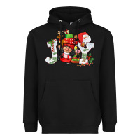 Black christmas joy girl gnome Heavyweight Hoodie - CowGirlArtShop