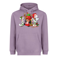 Lavender christmas joy girl gnome Heavyweight Hoodie - CowGirlArtShop