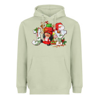 Matcha christmas joy girl gnome Heavyweight Hoodie - CowGirlArtShop