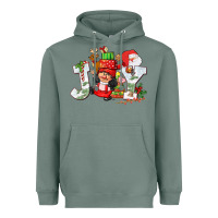 Sage christmas joy girl gnome Heavyweight Hoodie - CowGirlArtShop