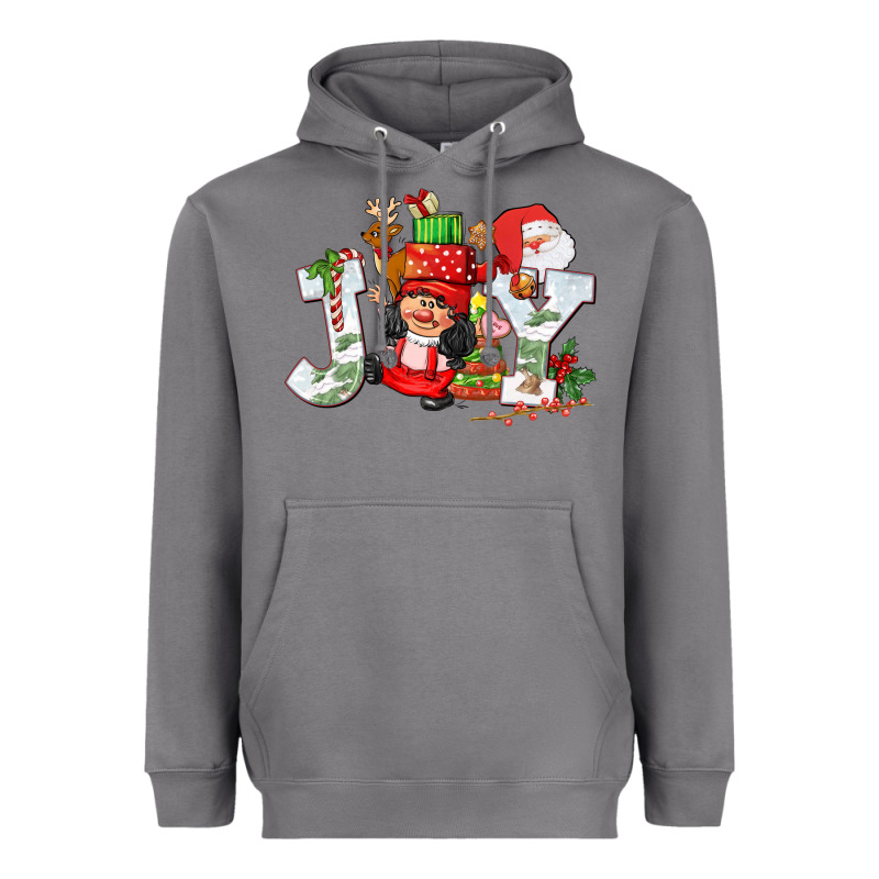 Christmas Joy Girl Gnome Heavyweight Hoodie by CowGirlArtShop | Teevron