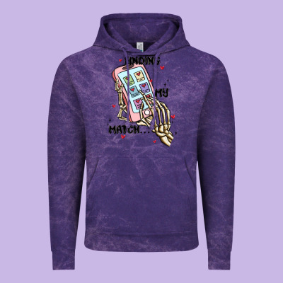 Finding My Match Vintage Hoodie Designed By Maliassmallbusiness