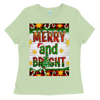 Matcha Merry And Bright Ladies Tee - Artiststas