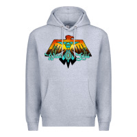 Heather Grey thunderbird wild soul Premium Hoodie - JahusDesignShop
