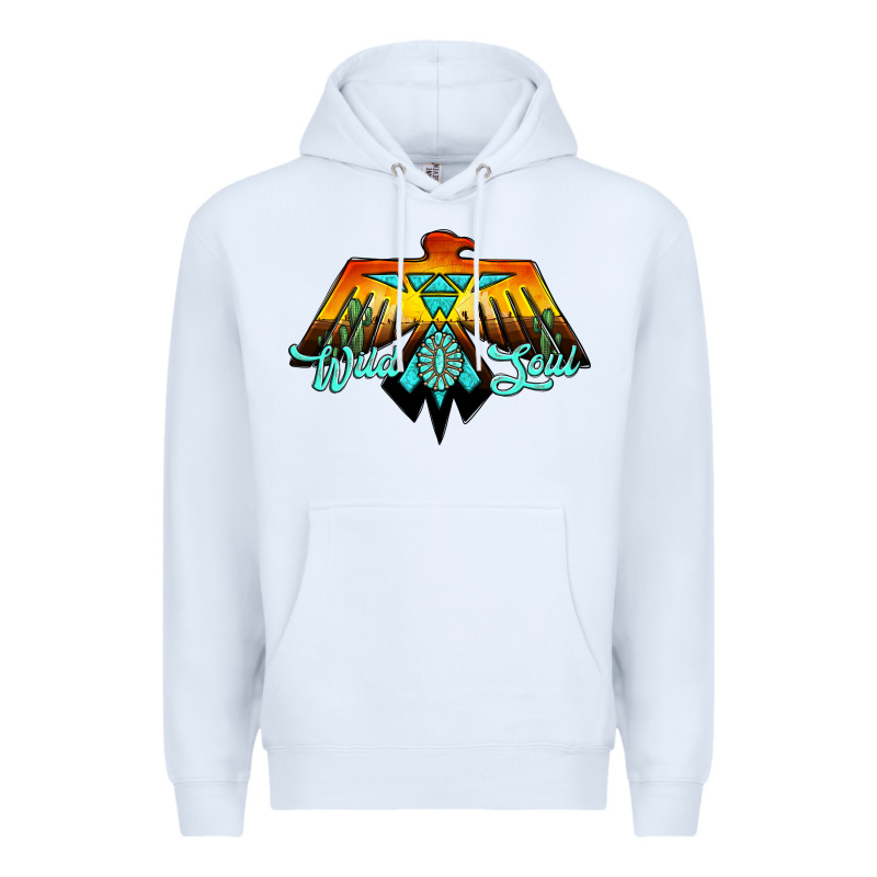 Thunderbird Wild Soul Premium Hoodie by JahusDesignShop | Teevron