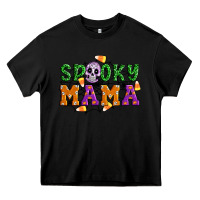 Black Spooky mama Heavy Core Tee - Artiststas