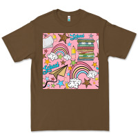 Cacao school with rainbow seamless pattern Premium Tee - BundleAndBundleShop