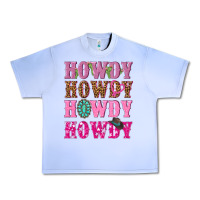Grape Ice pink howdy howdy howdy Urban Heavy Tee - NancyCooperArtShop