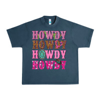 Midnight Navy pink howdy howdy howdy Urban Heavy Tee - NancyCooperArtShop
