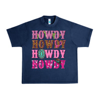 Navy pink howdy howdy howdy Urban Heavy Tee - NancyCooperArtShop