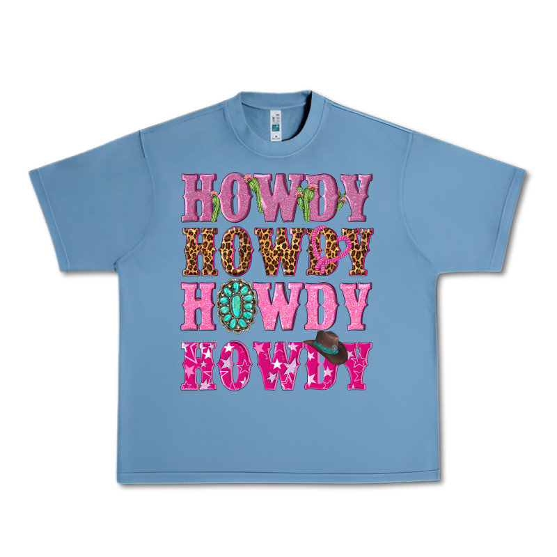 Pink Howdy Howdy Howdy Urban Heavy Tee by NancyCooperArtShop | Teevron