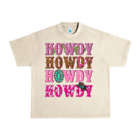 Sandshell pink howdy howdy howdy Urban Heavy Tee - NancyCooperArtShop