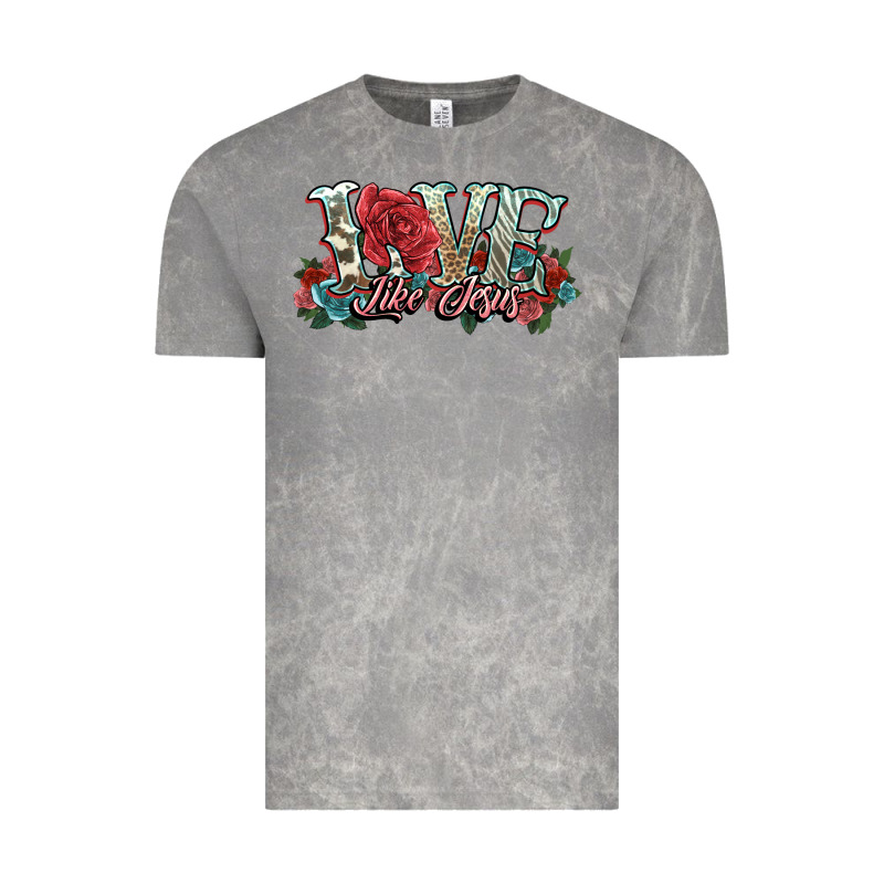 Love Like Jesus Roses Vintage Tee by NancyCooperArtShop | Teevron