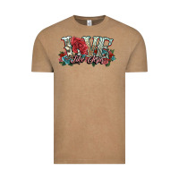 Vintage Coffee love like jesus roses Vintage Tee - NancyCooperArtShop