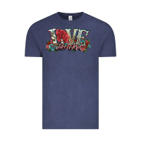 Vintage Denim love like jesus roses Vintage Tee - NancyCooperArtShop