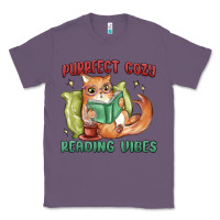 Lavender purrfect cozy reading vibes Classic Tee - MaliasSmallBusiness