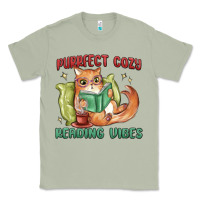 Matcha purrfect cozy reading vibes Classic Tee - MaliasSmallBusiness