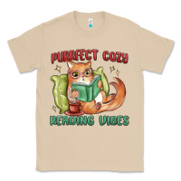 Mushroom purrfect cozy reading vibes Classic Tee - MaliasSmallBusiness