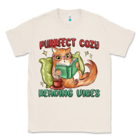 Natural purrfect cozy reading vibes Classic Tee - MaliasSmallBusiness