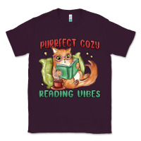 Plum purrfect cozy reading vibes Classic Tee - MaliasSmallBusiness