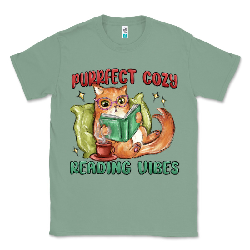 Purrfect Cozy Reading Vibes Classic Tee by MaliasSmallBusiness | Teevron