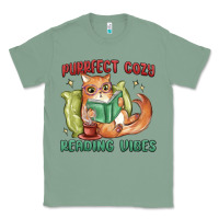 Sage purrfect cozy reading vibes Classic Tee - MaliasSmallBusiness