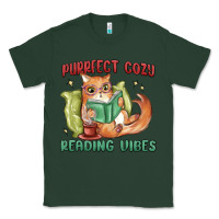 Sports Green purrfect cozy reading vibes Classic Tee - MaliasSmallBusiness