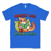 True Royal purrfect cozy reading vibes Classic Tee - MaliasSmallBusiness