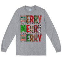 Merry Merry Merry Christmas Long Sleeve Tee | Teevron