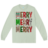 Matcha Merry Merry Merry Christmas Long Sleeve Tee - BundleAndBundleShop