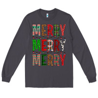 Smoke Merry Merry Merry Christmas Long Sleeve Tee - BundleAndBundleShop
