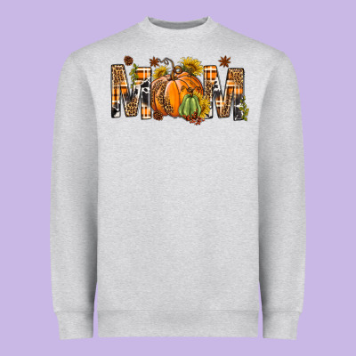 Western Mom With Pumpkins Heavyweight Sweatshirt Designed By Bundleandbundleshop