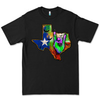 Black texas map halloween Premium Tee - JahusDesignShop