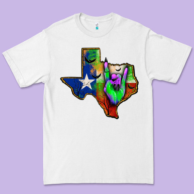 Texas Map Halloween Premium Tee Designed By Jahusdesignshop