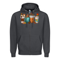 Smoke Thankful Coffee Cups Zipper Hoodie - texasbilliewilder