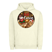 Pigment Pistachio Hot Cocoa With Cat Urban Hoodie - FaDigitalArtStudio