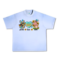 Grape Ice peace love cute cow Urban Heavy Tee - NancyCooperArtShop