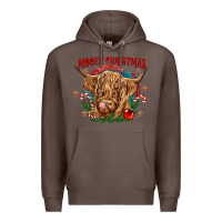 Coffee mooey christmas Premium Hoodie - CowGirlArtShop