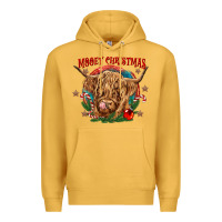 Mustard mooey christmas Premium Hoodie - CowGirlArtShop