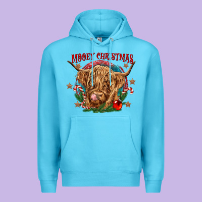 Mooey Christmas Premium Hoodie Designed By Cowgirlartshop