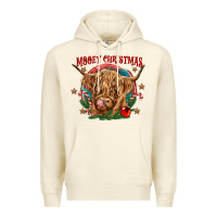 Sandshell mooey christmas Premium Hoodie - CowGirlArtShop